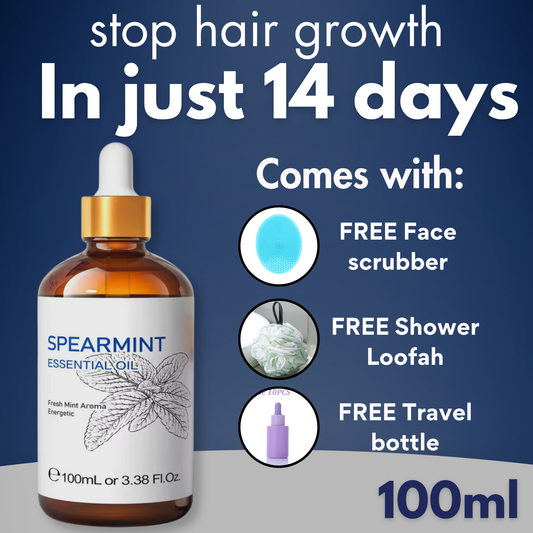 Hair removal - 100% Natural spearmint oil